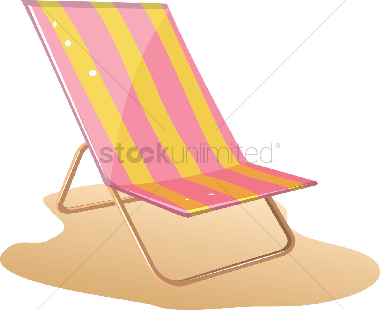 Folding Beach Chair Vector Image 1300x1059 Folding Beach Chair Vector Image