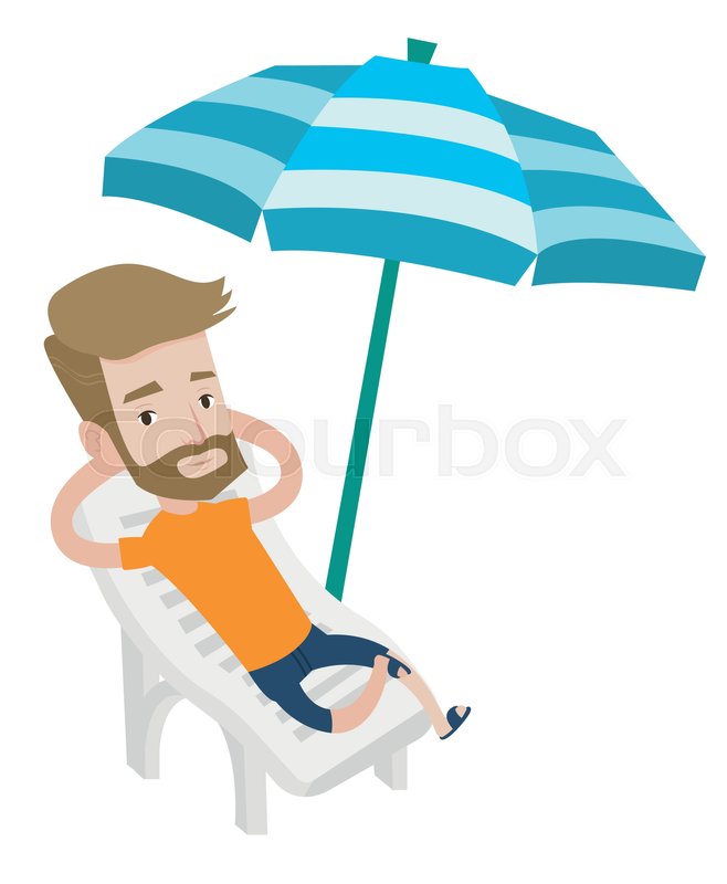 Hipster Man Sitting In A Beach Chair Stock Vector Colourbox 658x800 Hipster Man Sitting In A Beach Chair Stock Vector Colourbox
