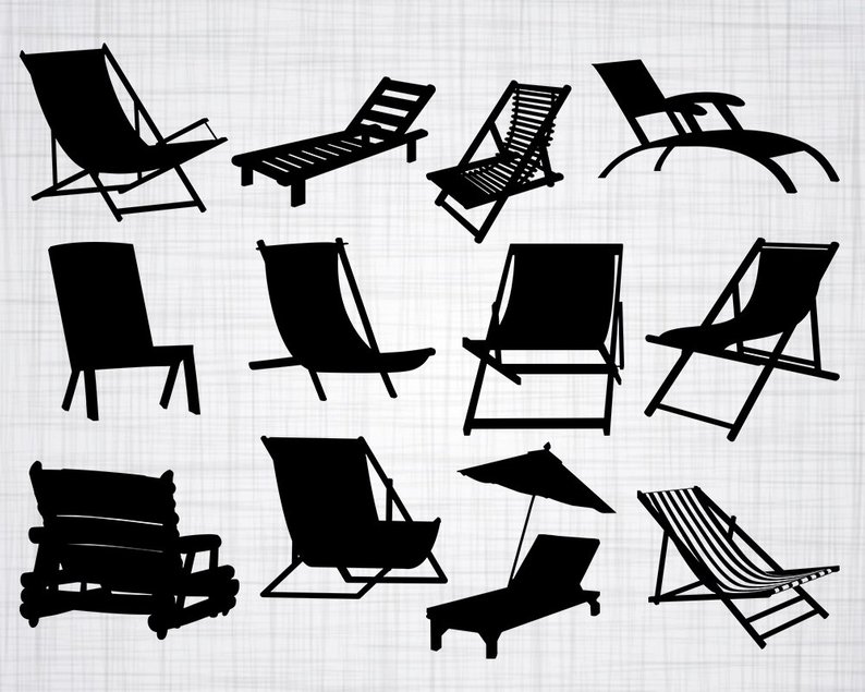 Huge Collection Of 'beach Chair Silhouette' Download More Than 794x635 Huge Collection Of 'beach Chair Silhouette' Download More Than