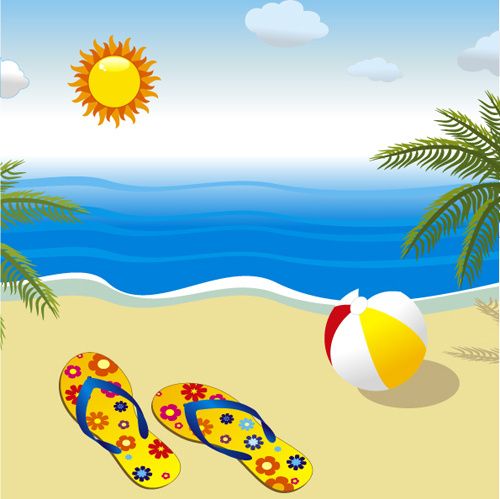 Sunny Beach Design Vector Background Imprimir Beach Design 500x499 Sunny Beach Design Vector Background Imprimir Beach Design