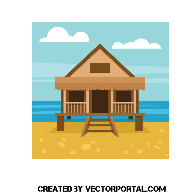 Beach House Vector at Vectorified.com | Collection of Beach House