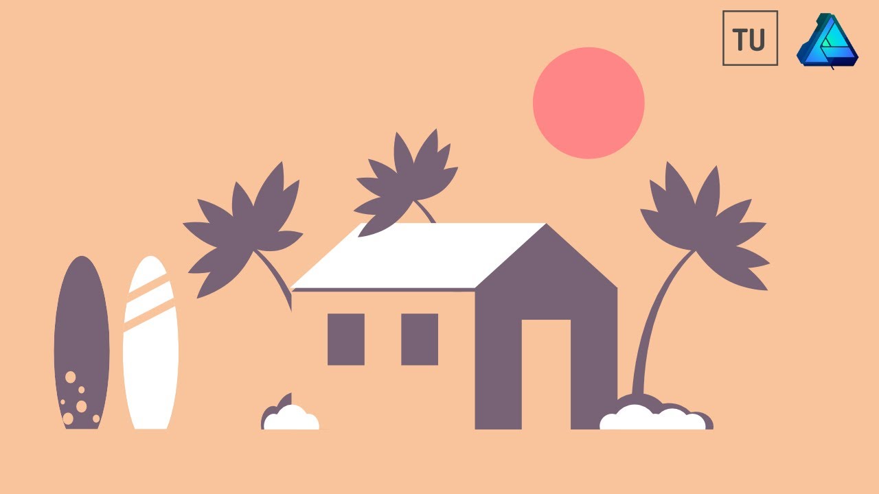 Tutorial For Beginners Beach House Vector Illustration 1280x720 Tutorial For Beginners Beach House Vector Illustration