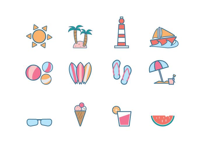 700x490 Free Beach Icon Vector