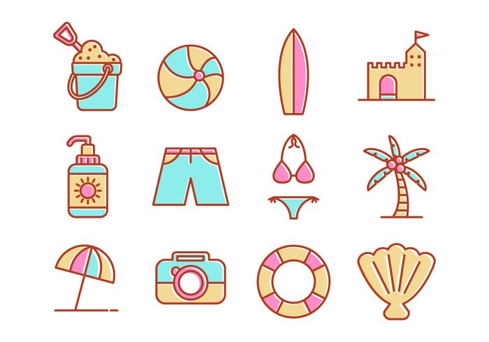 700x490 Free Beach Line Icons Vector Pattern Project In Beach