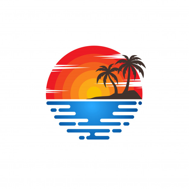 626x626 Beach Logo Vectors Vector Premium Download