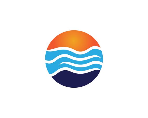 613x490 Wave Beach Logo And Symbols Vector Template