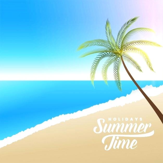 Palm Tree Beach Scene Vector 626x626 Palm Tree Beach Scene Vector
