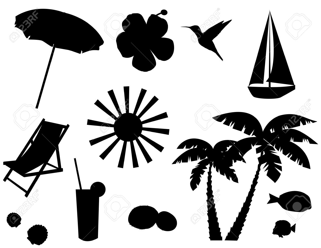 Beach Vector Icon 1300x1003 Beach Vector Icon