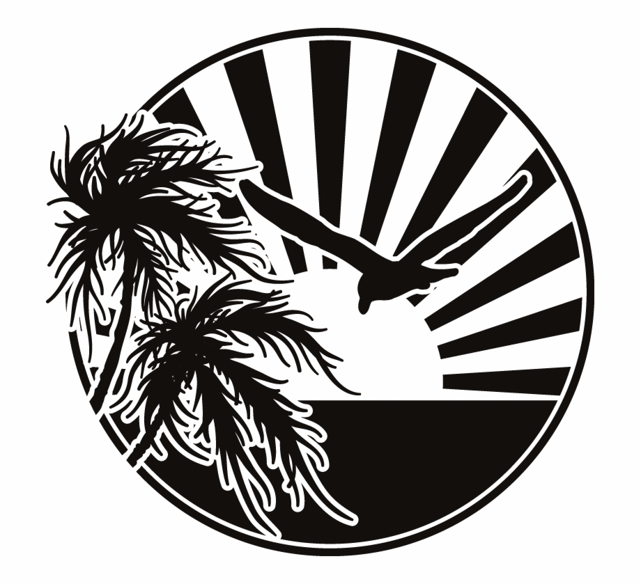 Party Beach Silhouette Labels Png 920x839 Party Beach Silhouette Labels Png