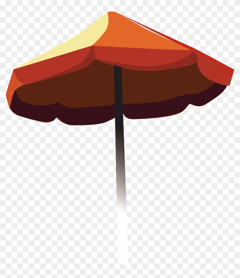 Cartoon Painted Beach Umbrella Vector Transprent 840x971 Cartoon Painted Beach Umbrella Vector Transprent