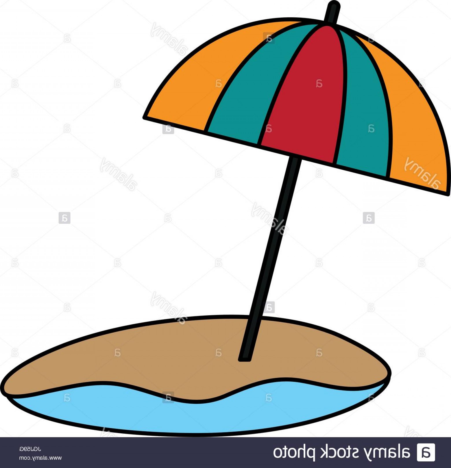 Stock Photo Beach Umbrella Vector Illustration Hoodamathrun 1560x1621 Stock Photo Beach Umbrella Vector Illustration Hoodamathrun