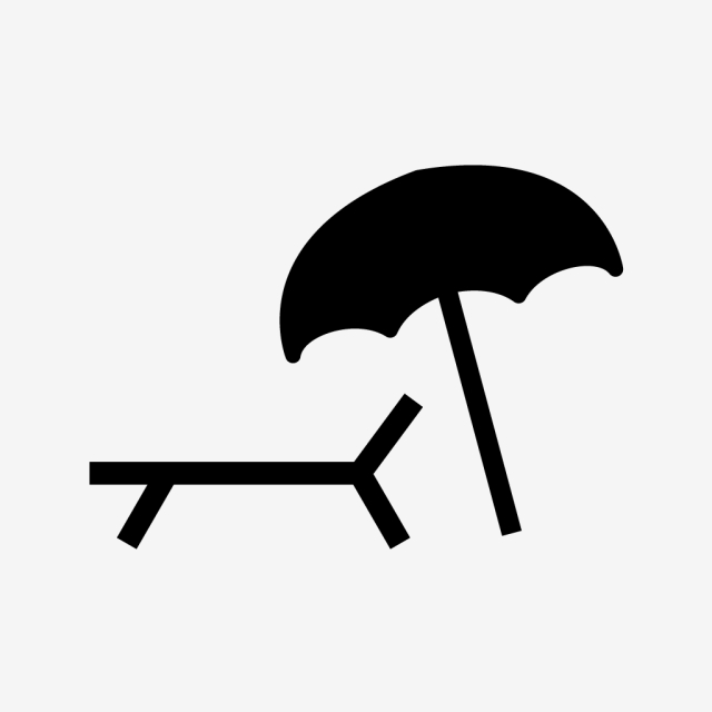 Vector Beach Umbrella And Chair Icon, Beach, Beach Chair, Chair 640x640 Vector Beach Umbrella And Chair Icon, Beach, Beach Chair, Chair