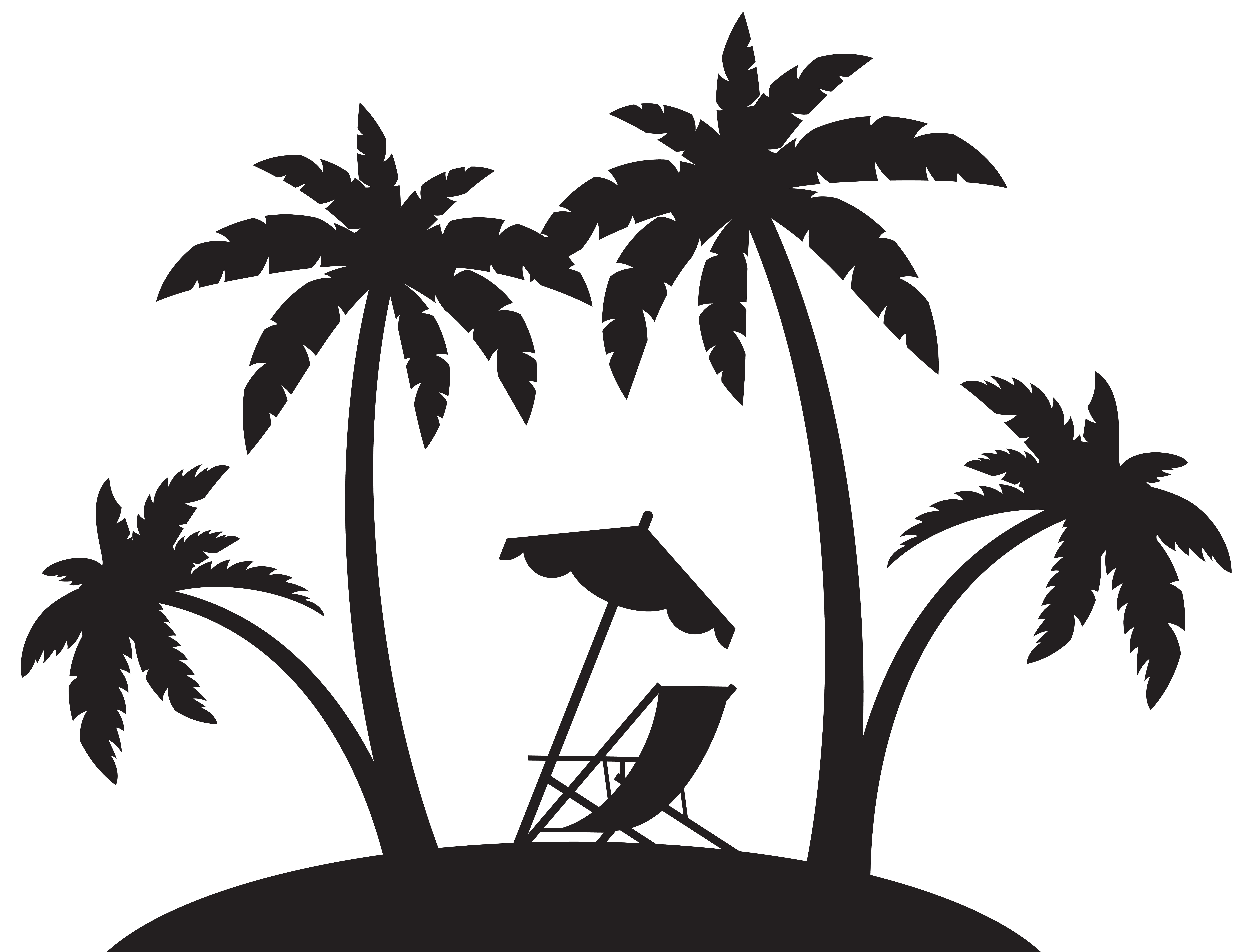 8000x6056 Beach Vector Silhouette Clipart Images Gallery For Free Download