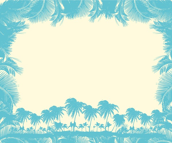 600x499 Paradise Palm Beach Vector Art Text Box On Behance