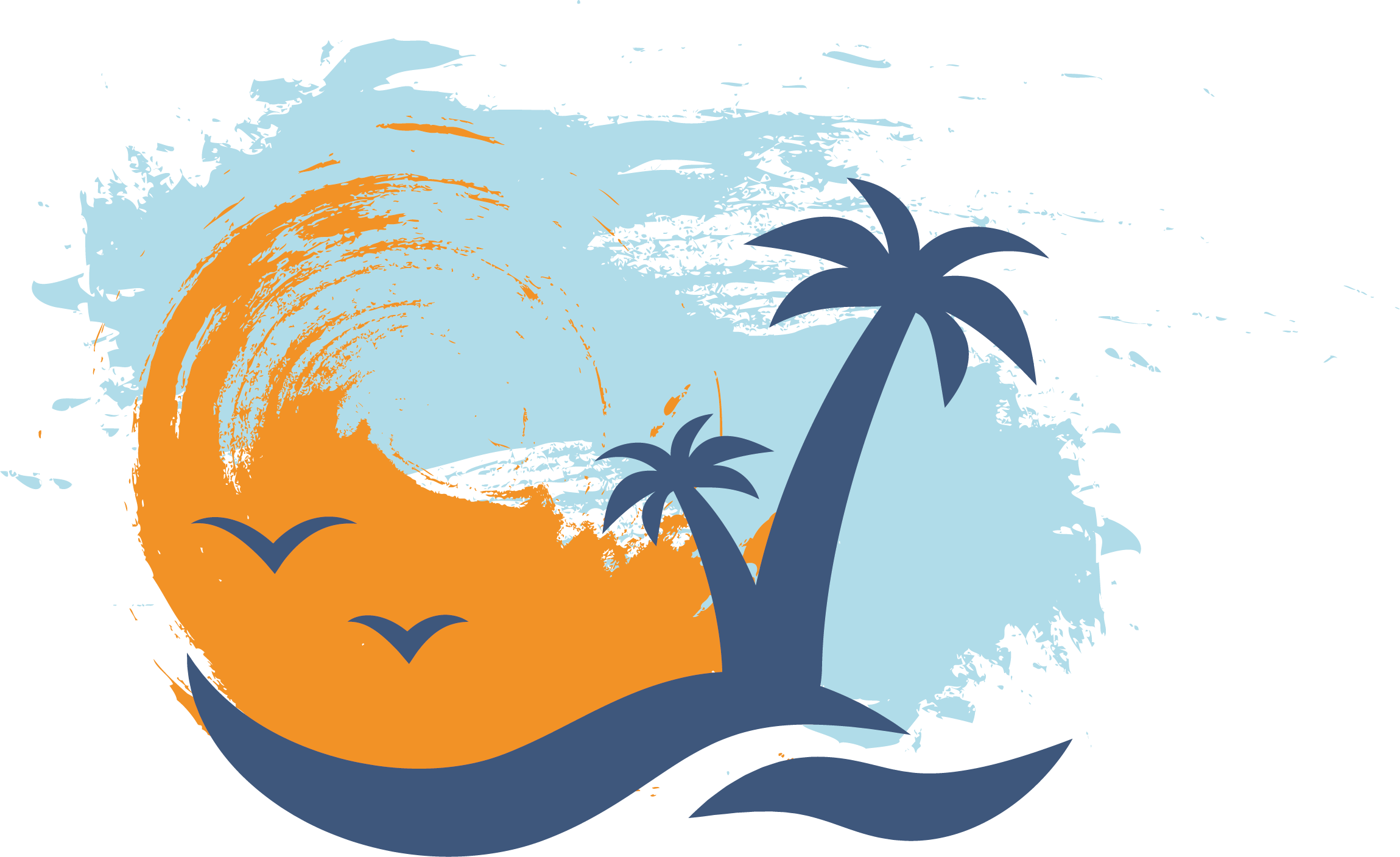 2299x1407 Beach Vector Silhouette Clipart Images Gallery For Free Download
