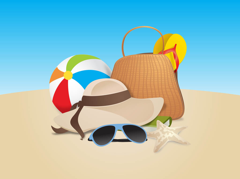1024x765 Vector Beach Vector Art Graphics