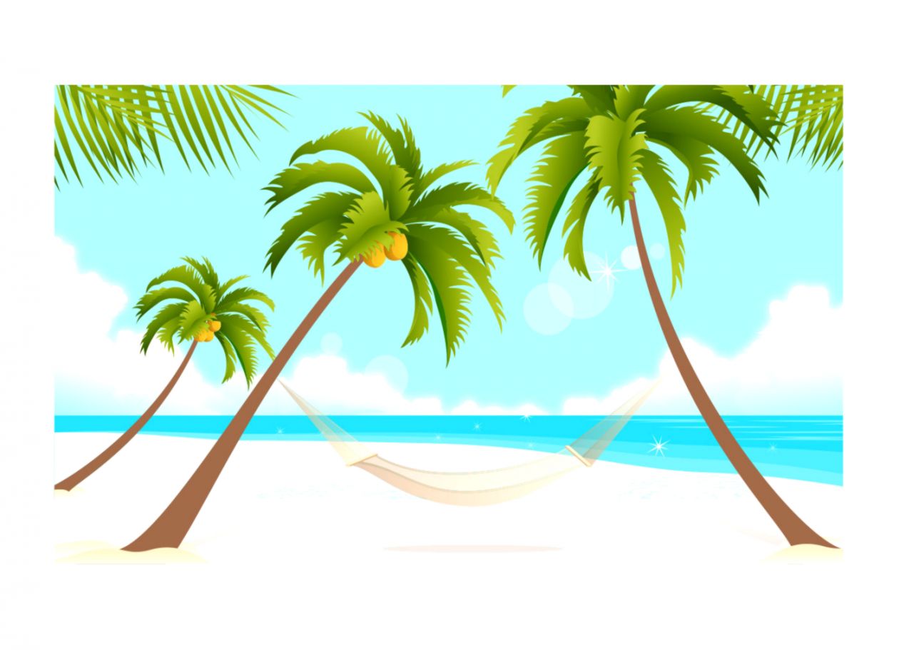 1260x911 Vector Tropical Beach Wallpaper Hd Wallpapers Lock Screen