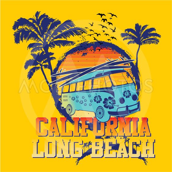 563x563 California Long Beach Vecto