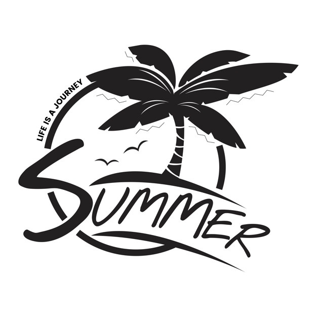 626x626 Summer And Holiday Typography Illustration Vector Free Download