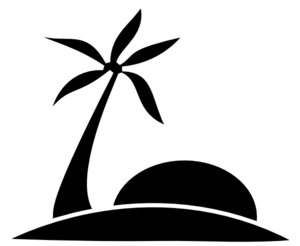 300x246 The Beach Png Black And White Transparent The Beach Black