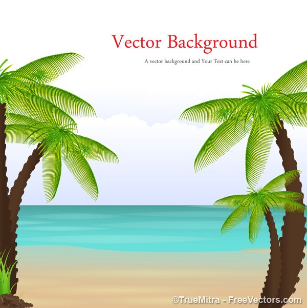 600x601 Download Free Beach Vector Vector Illustration