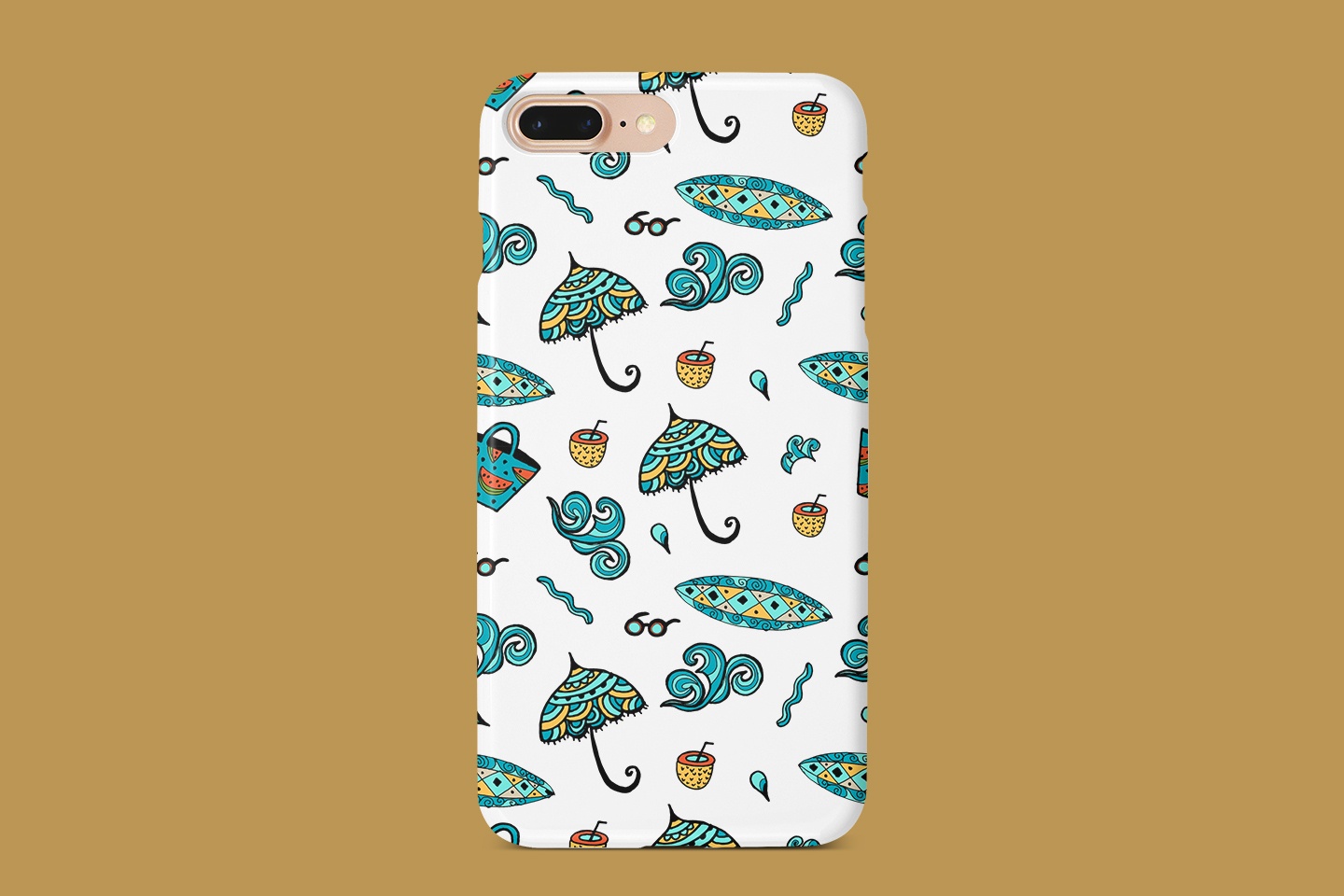 1440x960 Beach Vector Free Pattern