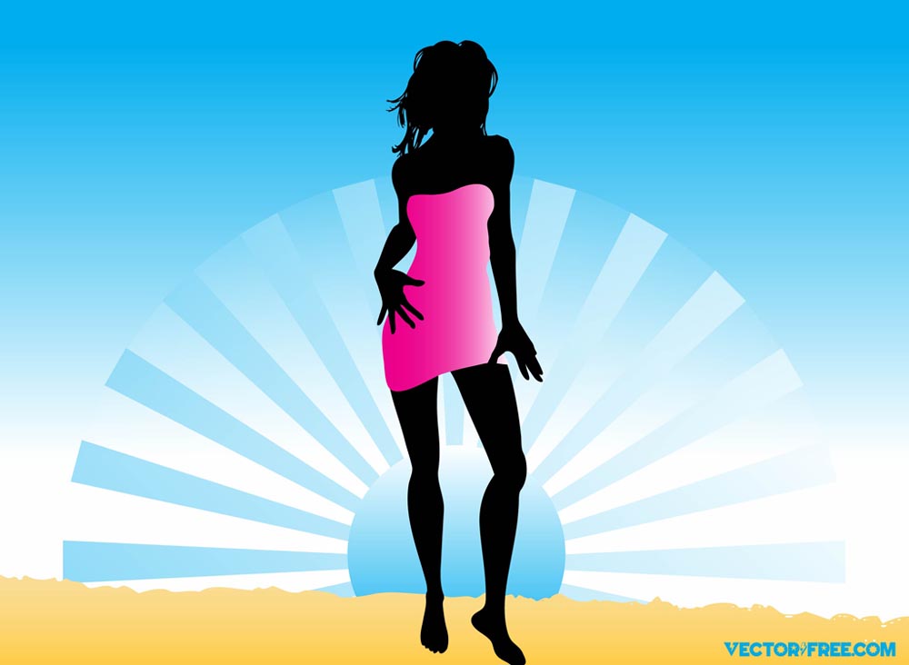 1000x732 Beach Vector Vector Art Graphics