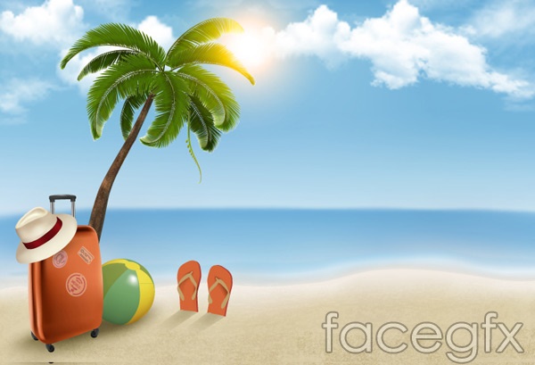 600x409 Beach Vector Over Millions Vectors, Stock Photos, Hd Pictures