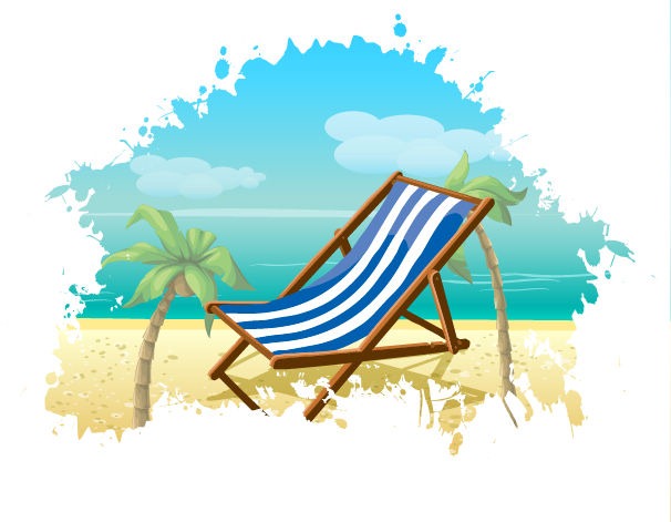 606x471 Summer Beach Vector Background Free Vector Graphics All Free