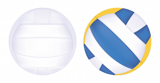 626x326 Beach Volleyball Vector On A White Background Vector Premium