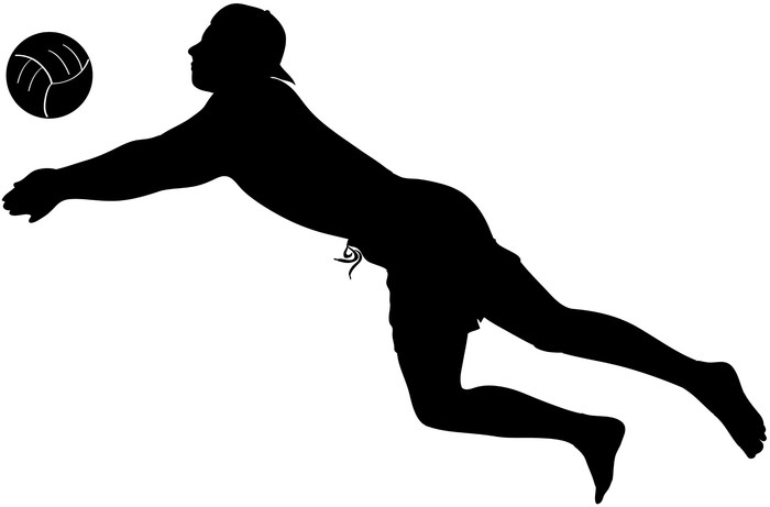 700x461 Collection Of 'beach Volleyball Silhouette' Download More Than