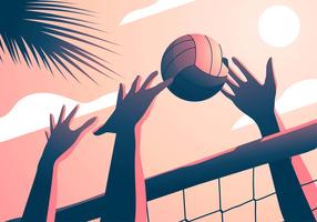 286x200 Beach Volley Free Vector Art