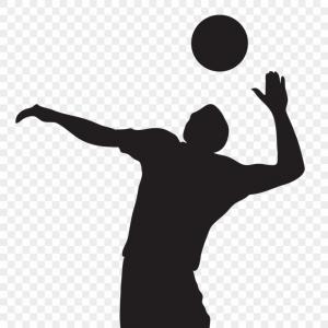 300x300 Women Beach Volleyball Silhouettes Vector Newwaysys