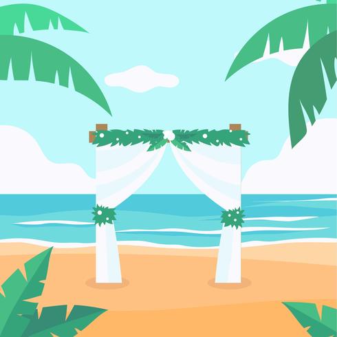 Beach Wedding Vector 490x490 Beach Wedding Vector