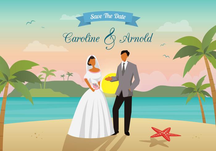 Beach Wedding Vector 700x490 Beach Wedding Vector