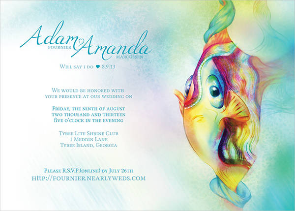 Beach Wedding Invitations 600x429 Beach Wedding Invitations