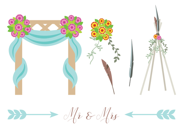 Boho Beach Wedding Vectors Free Vector Download Cannypic 632x443 Boho Beach Wedding Vectors Free Vector Download Cannypic