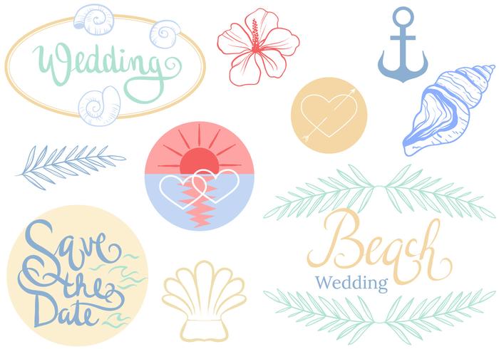 Free Beach Wedding Vectors 700x490 Free Beach Wedding Vectors