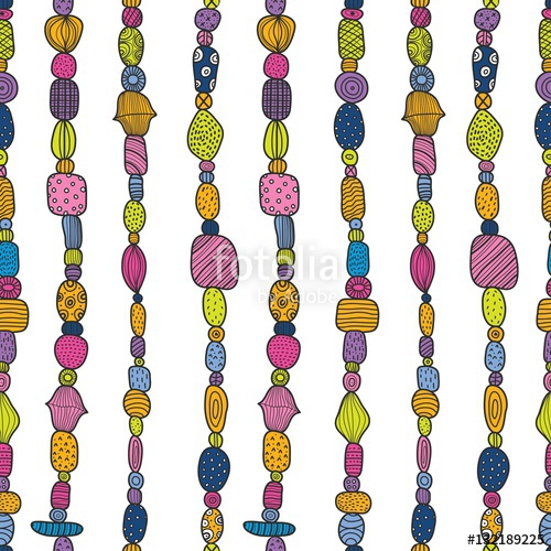 500x500 Beads Vector Seamless Pattern Stock Image And Royalty Free
