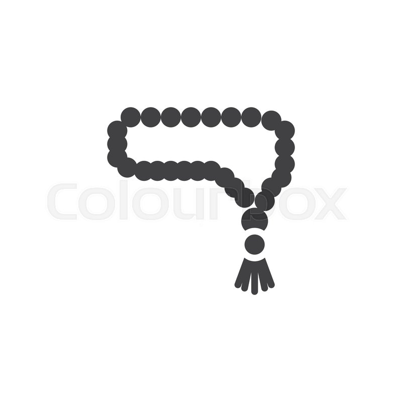 800x800 Praying Beads Vector Icon Filled Flat Stock Vector Colourbox