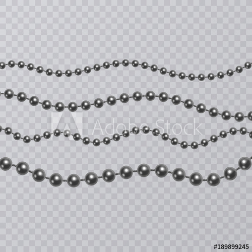 500x500 Realistic Black Pearl On Transparent Background, Black Beads