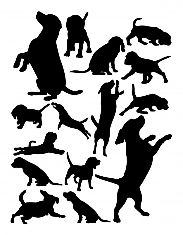 Beagle Dog Animal Silhouette Vector Premium Download 626x801 Beagle Dog Animal Silhouette Vector Premium Download