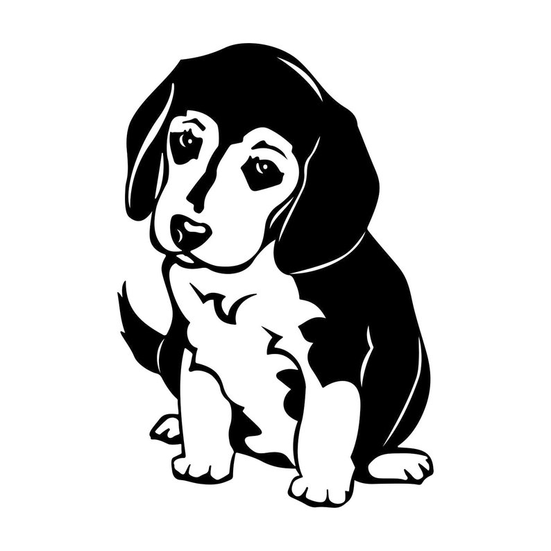 Beagle Silhouette Vector at Vectorified.com | Collection of Beagle ...