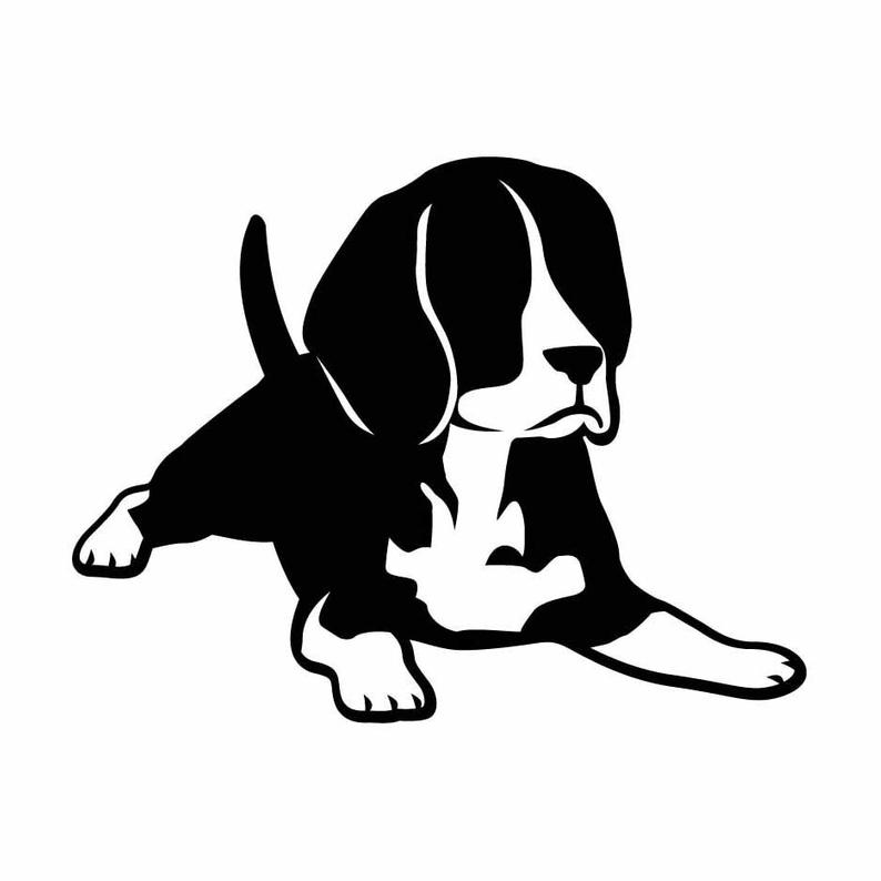 794x794 Beagle Dog Puppy Vector Dxf Vinyl Cutter Etsy