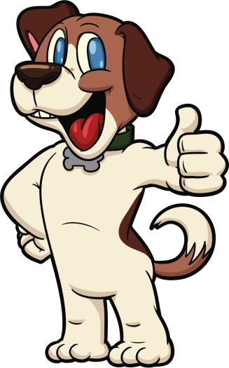 327x525 Cute Cartoon Beagle Making The Thumbs Up Hand Sign