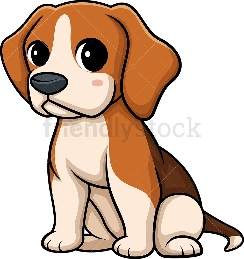 942x1000 Kawaii Beagle Clipart Cartoon Vector