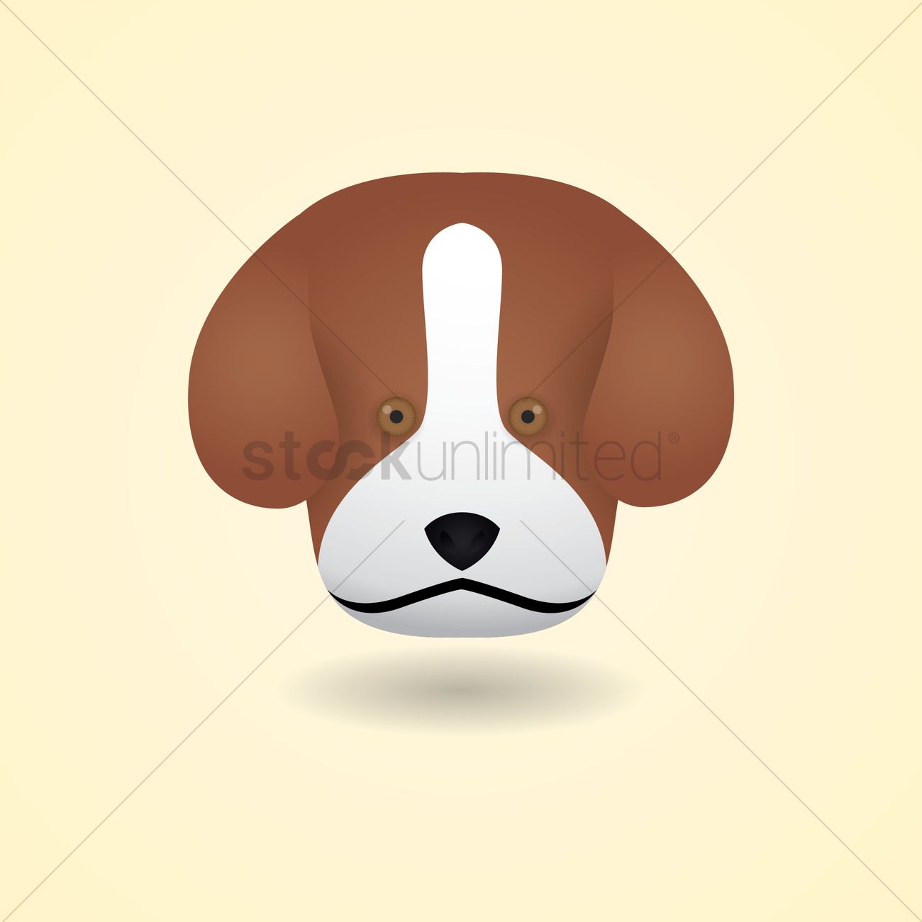 1300x1300 Beagle Vector Image