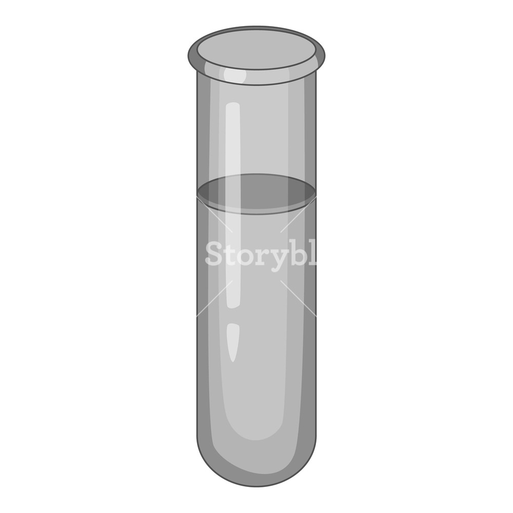 1000x1000 Full Beaker Icon In Monochrome Style Isolated On White Background
