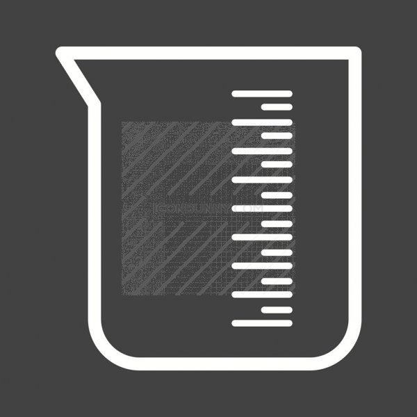 600x600 Beaker Line Inverted Icon