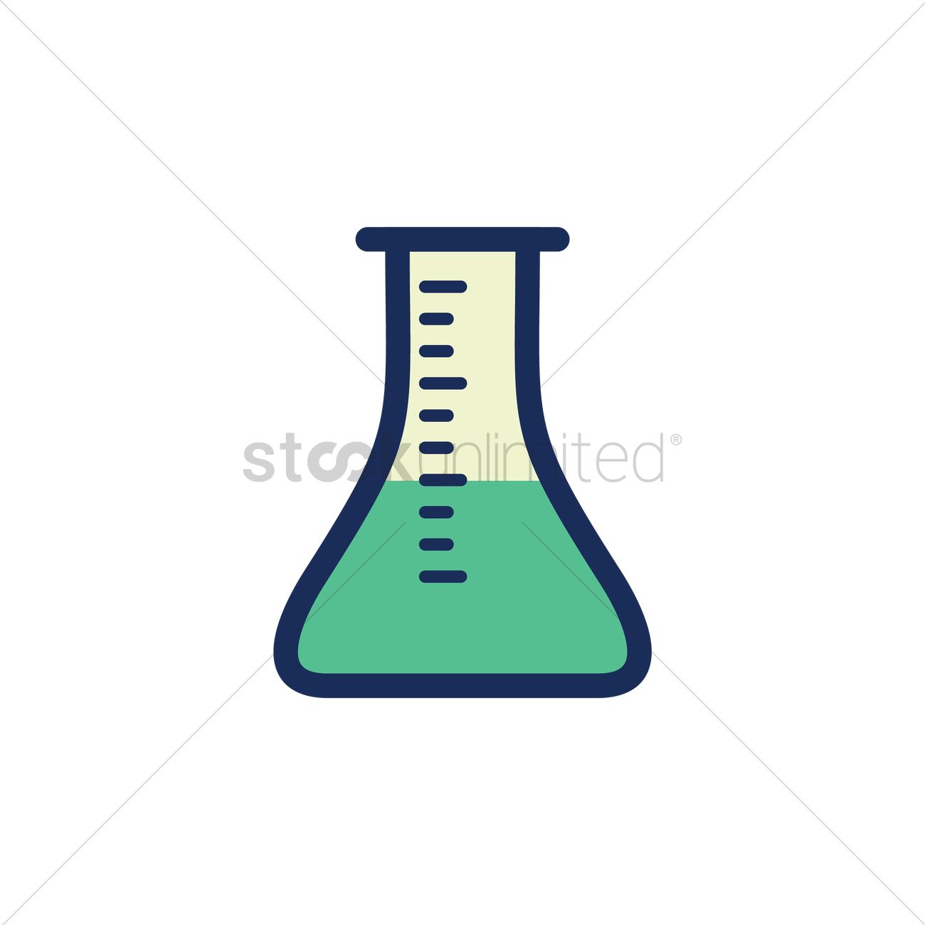 1300x1300 Chemical Beaker Vector Image